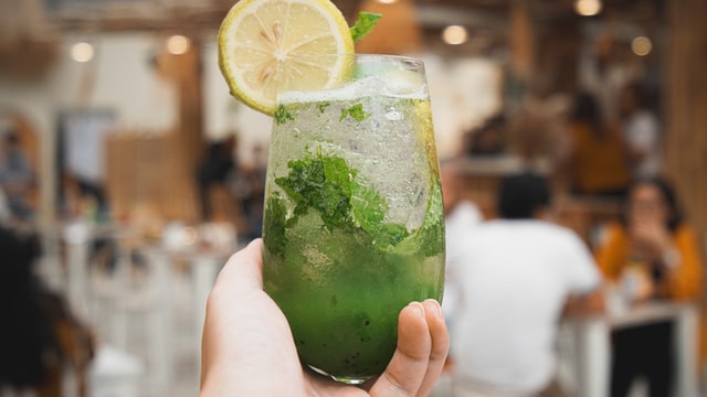 A summer mojito mocktail