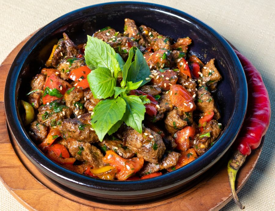 Beef Stew with tomatoes & herbs