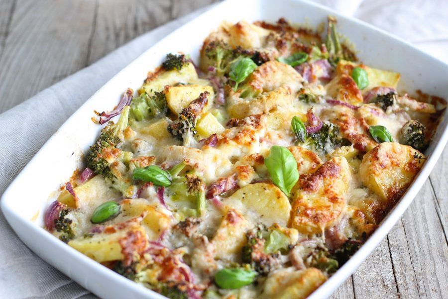 Broccoli Cheese & Potato Bake