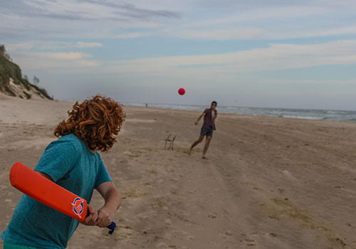 Beach cricket