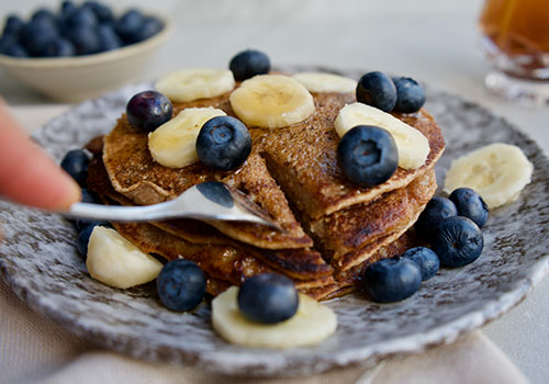 Blueberry pancakes